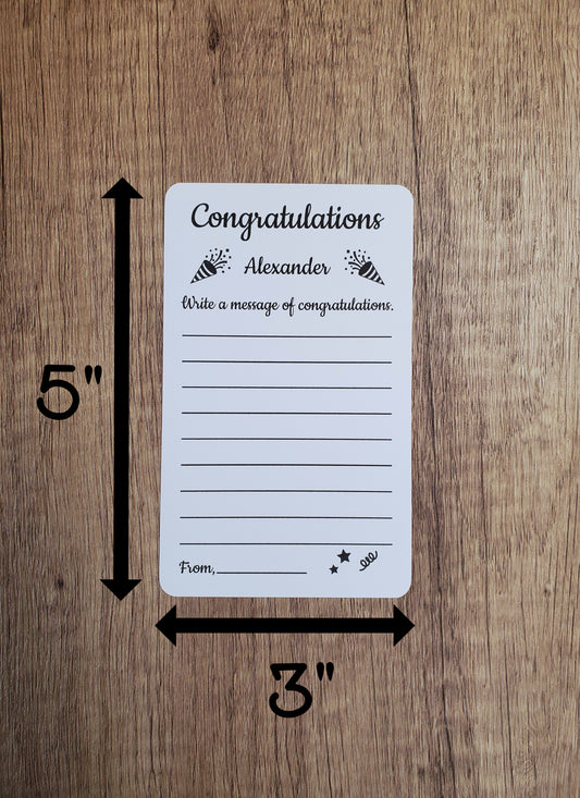 Custom Congratulations Message Cards