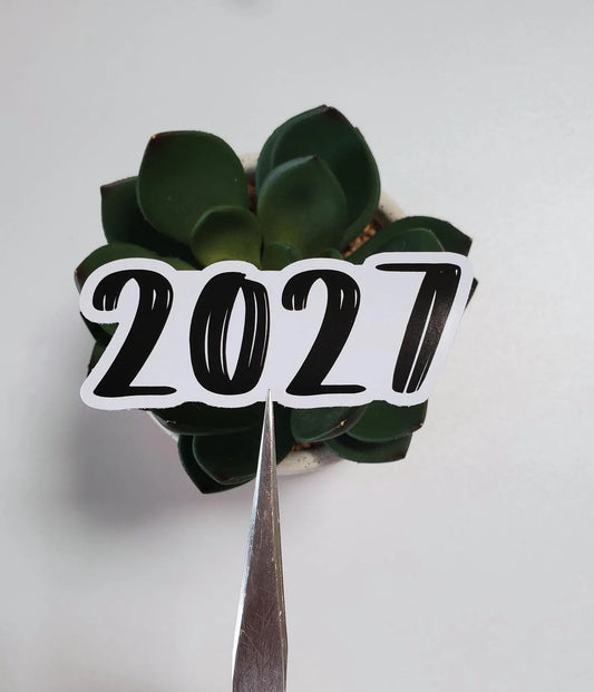 Year Vinyl Sticker