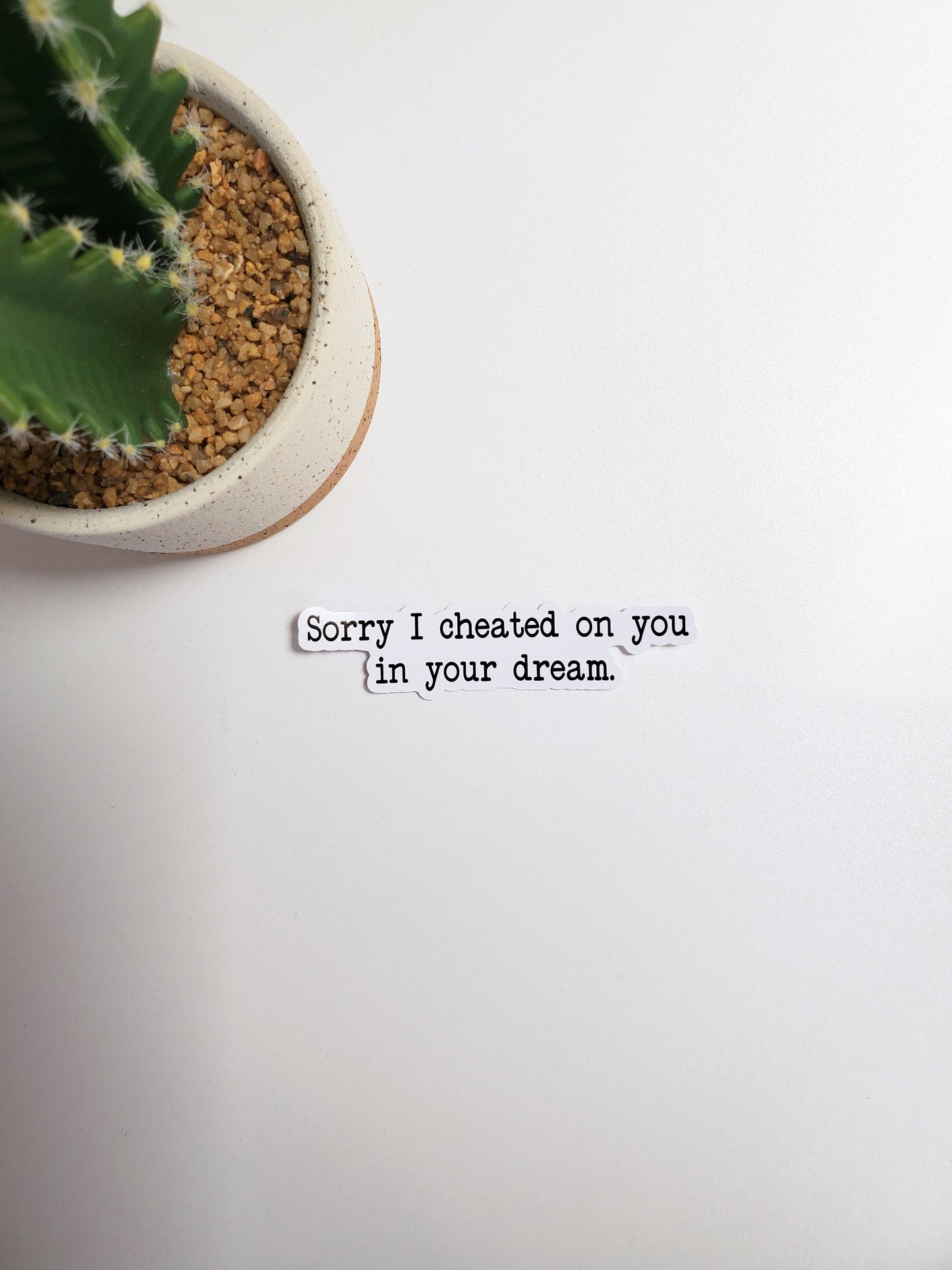 Sorry I Cheated on You in Your Dream Text Sticker