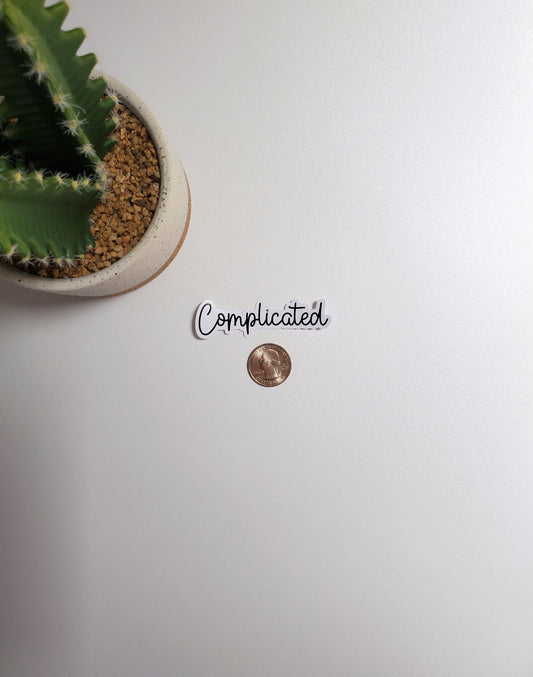 Complicated Text Sticker