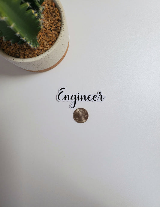 Engineer Text Sticker