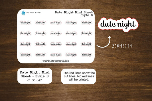 Date Night Script Stickers
