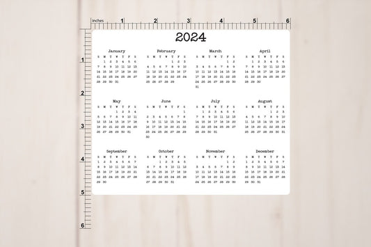 Calendar Magnet 6" x 5"