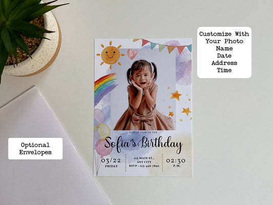 Custom Birthday Party Invite Style A