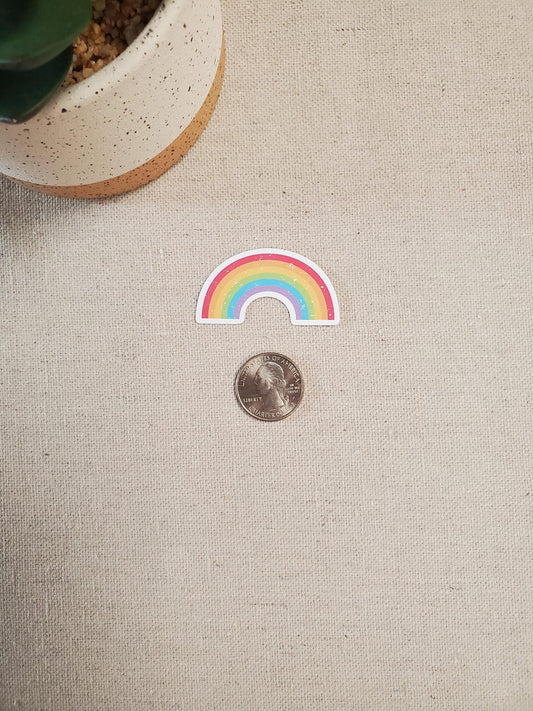 Retro Rainbow Vinyl Sticker