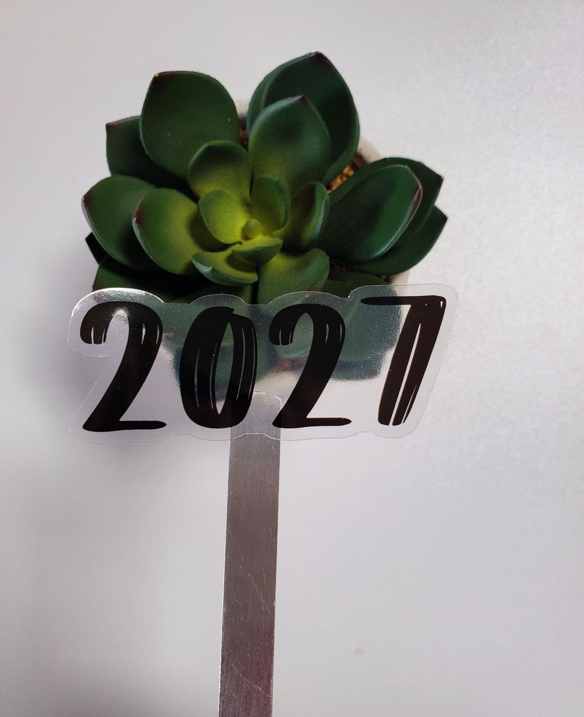 Year Clear Vinyl Text Sticker