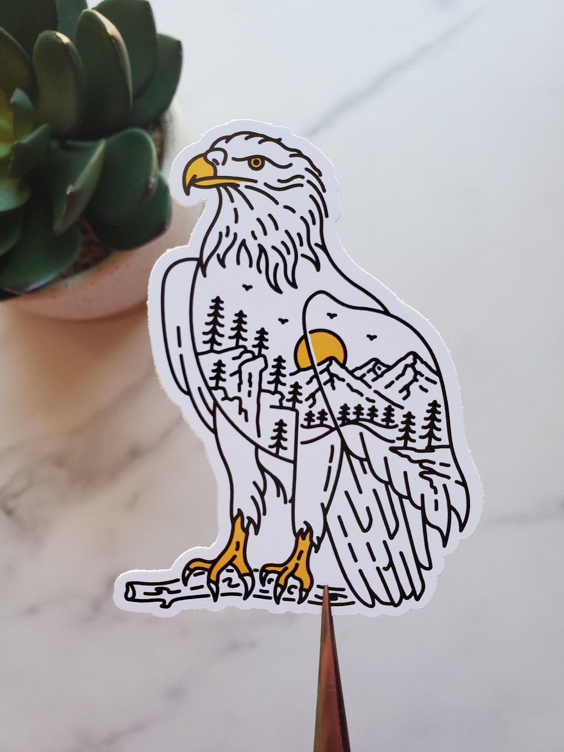 Bald Eagle Vinyl Sticker
