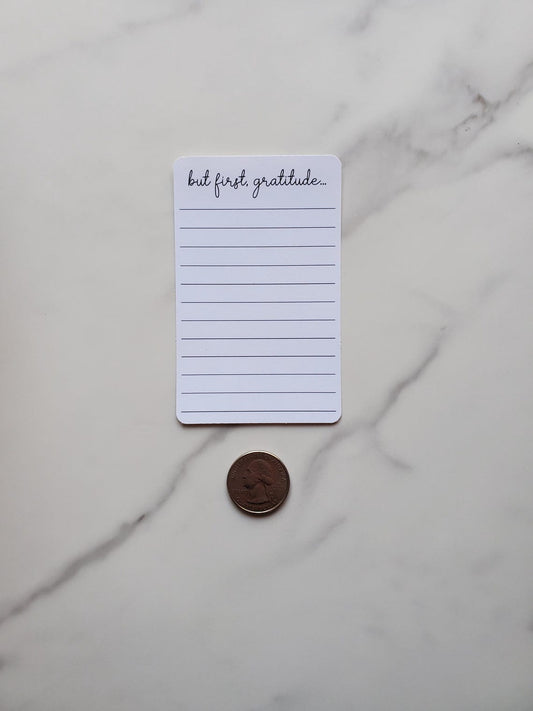 But First Gratitude Stickers with Lines for Planners