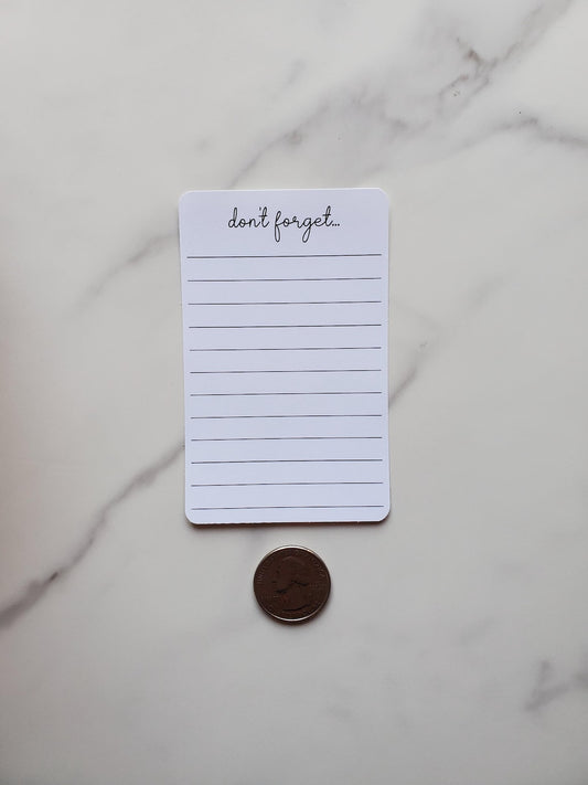 Don't Forget Stickers with Lines for Planners