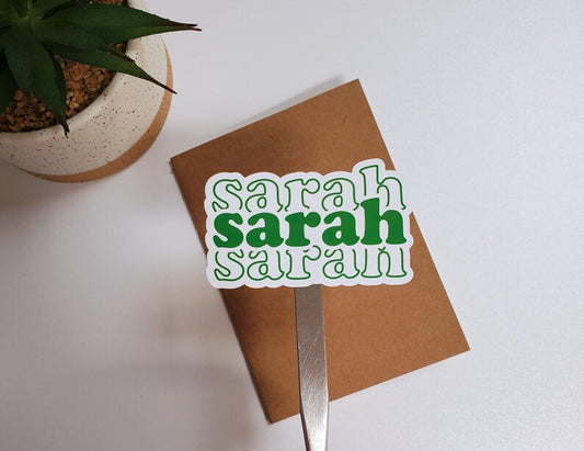 Custom Name Sticker - Stacked