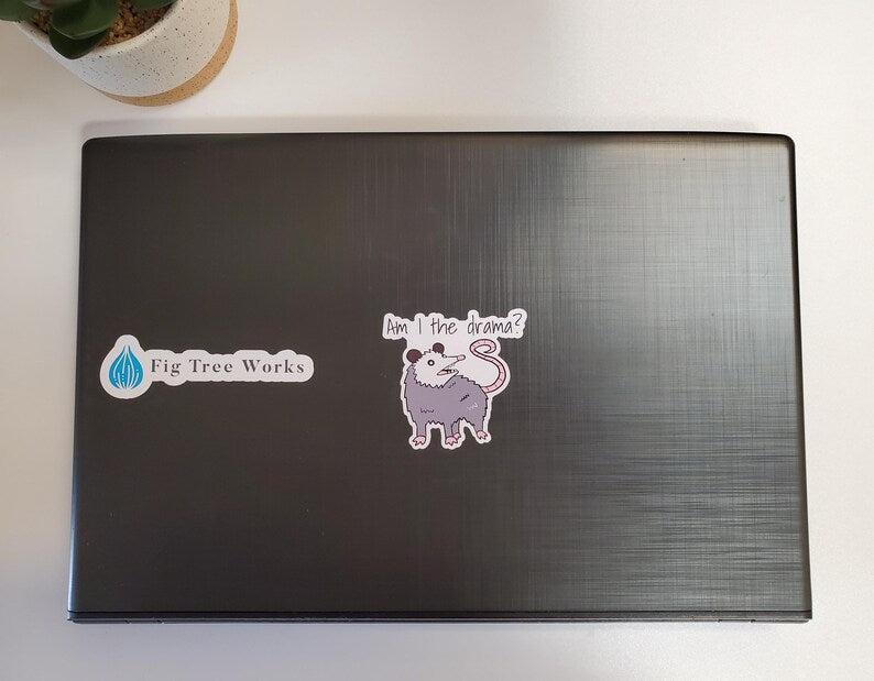Possum Am I the Drama Vinyl Sticker