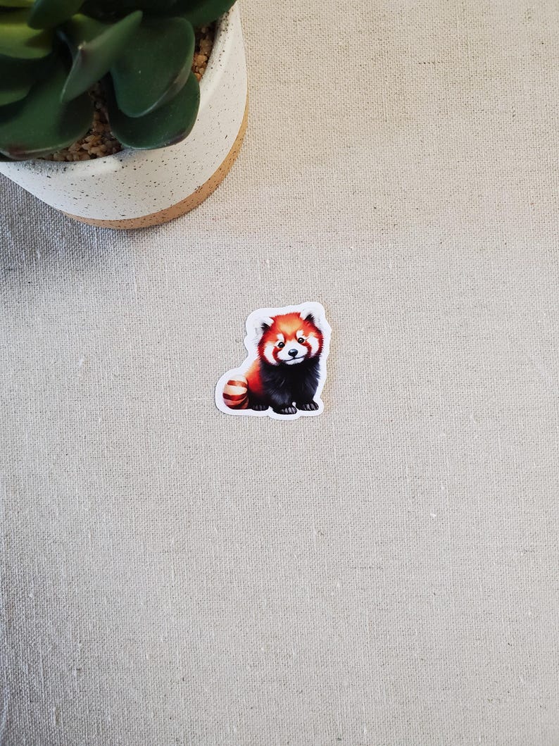 Red Panda Vinyl Sticker