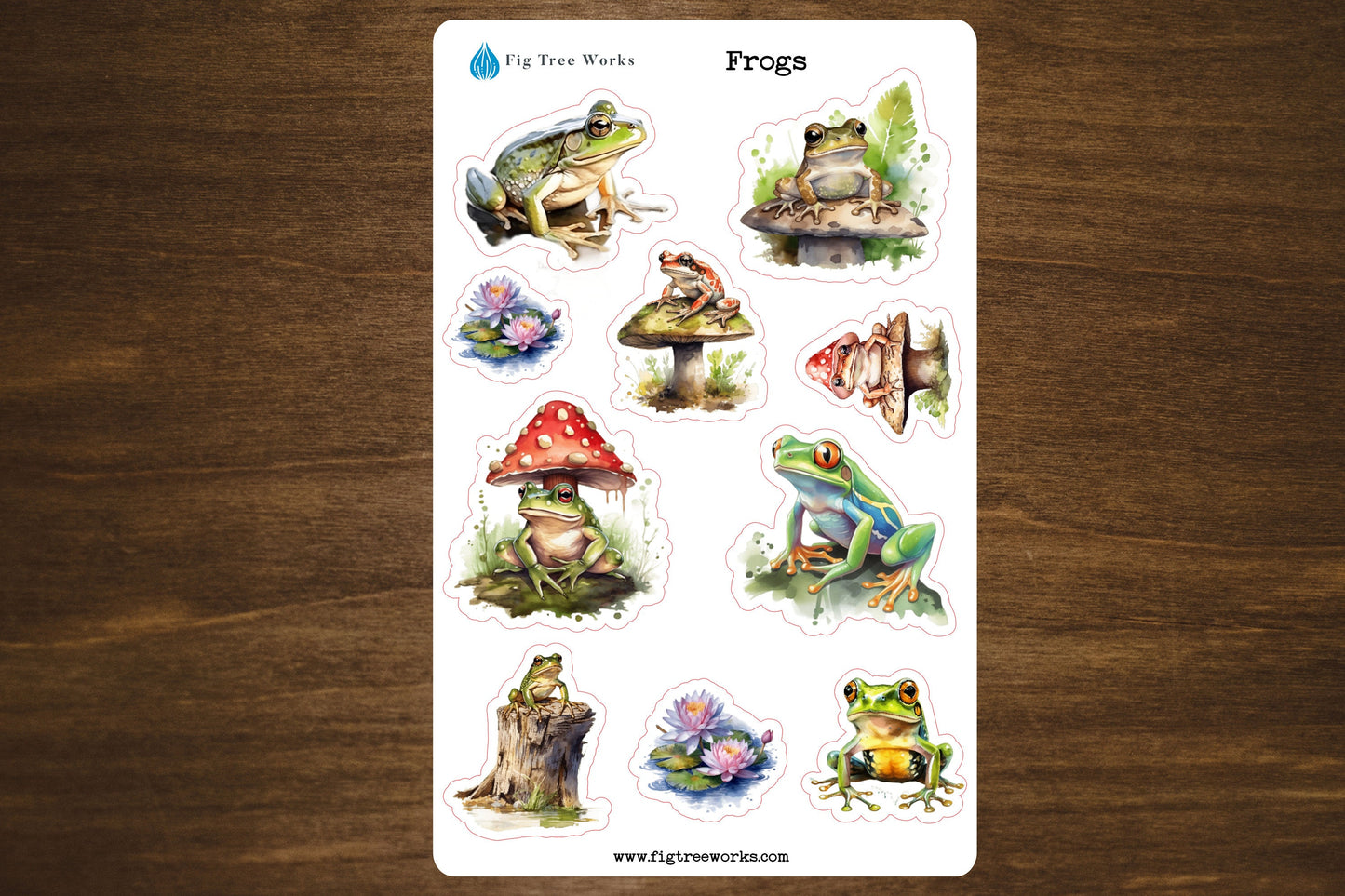 Frog Sticker Sheet