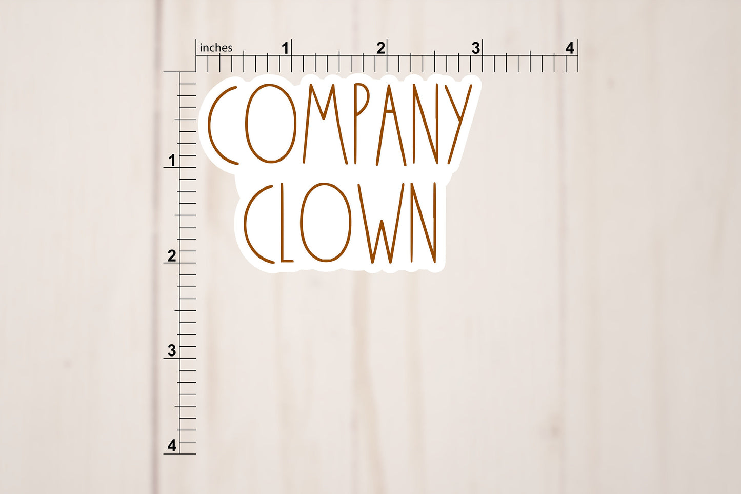 Company Clown Text Sticker
