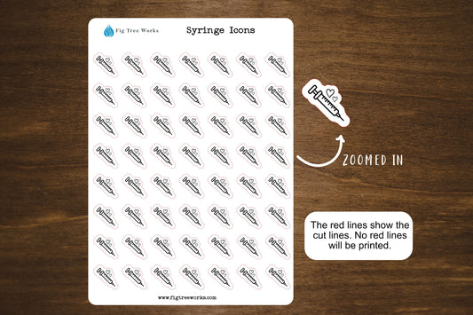 Syringe Planner Stickers