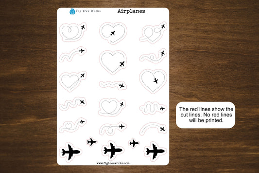 Airplane Sticker Sheet