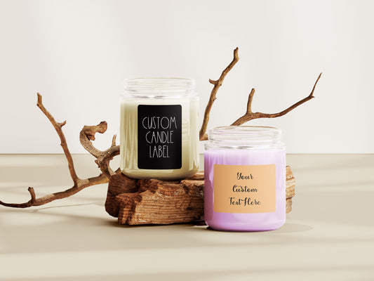 Custom Text Candle Label