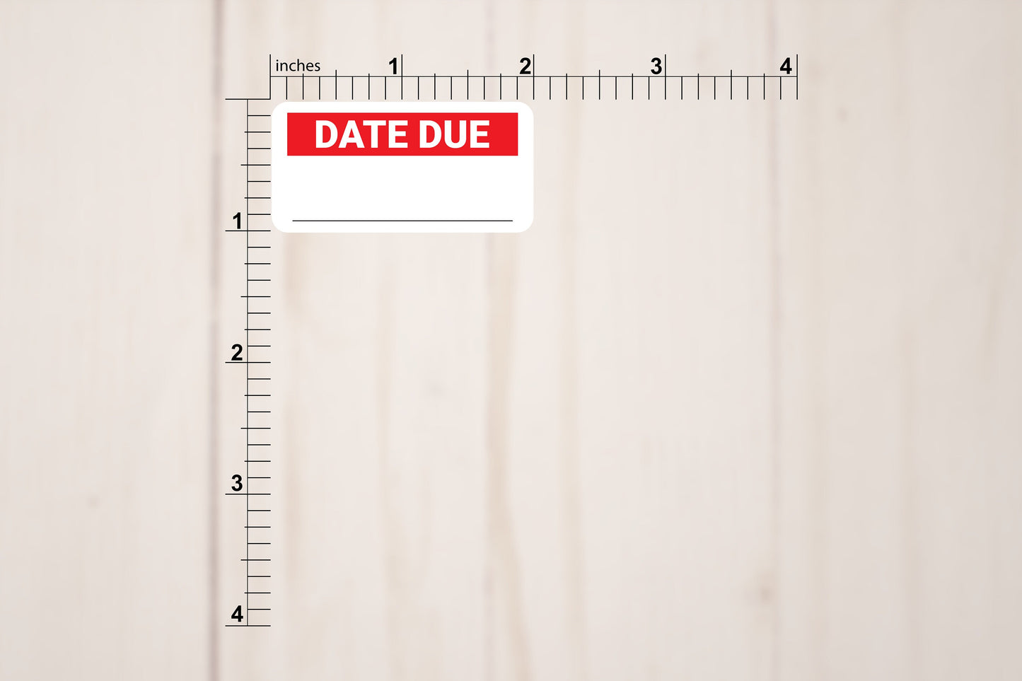 Date Due Labels With Area For Date