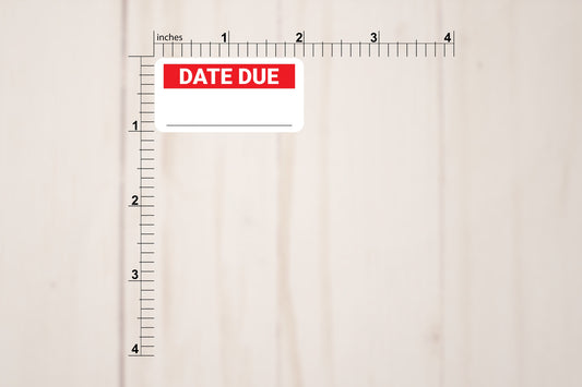 Date Due Labels With Area For Date