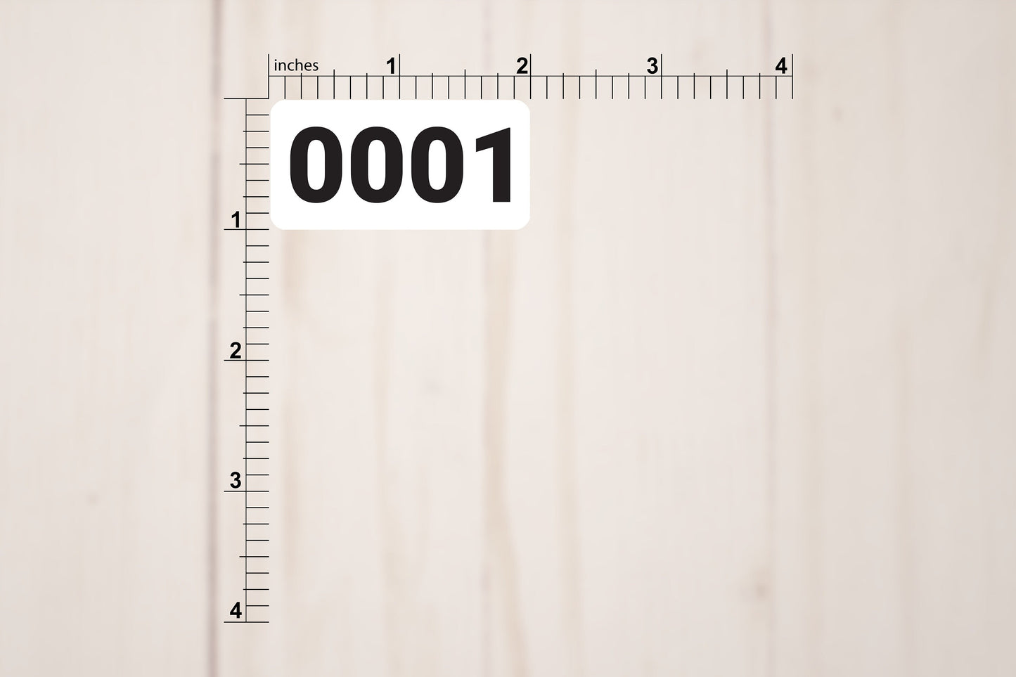 Consecutive Number Labels