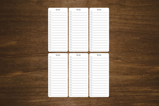 To Do List Sticker Sheet