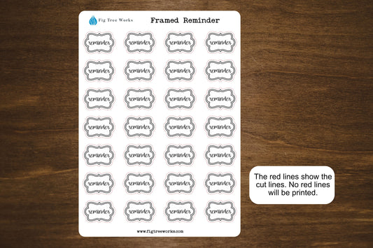 Framed Reminder Stickers