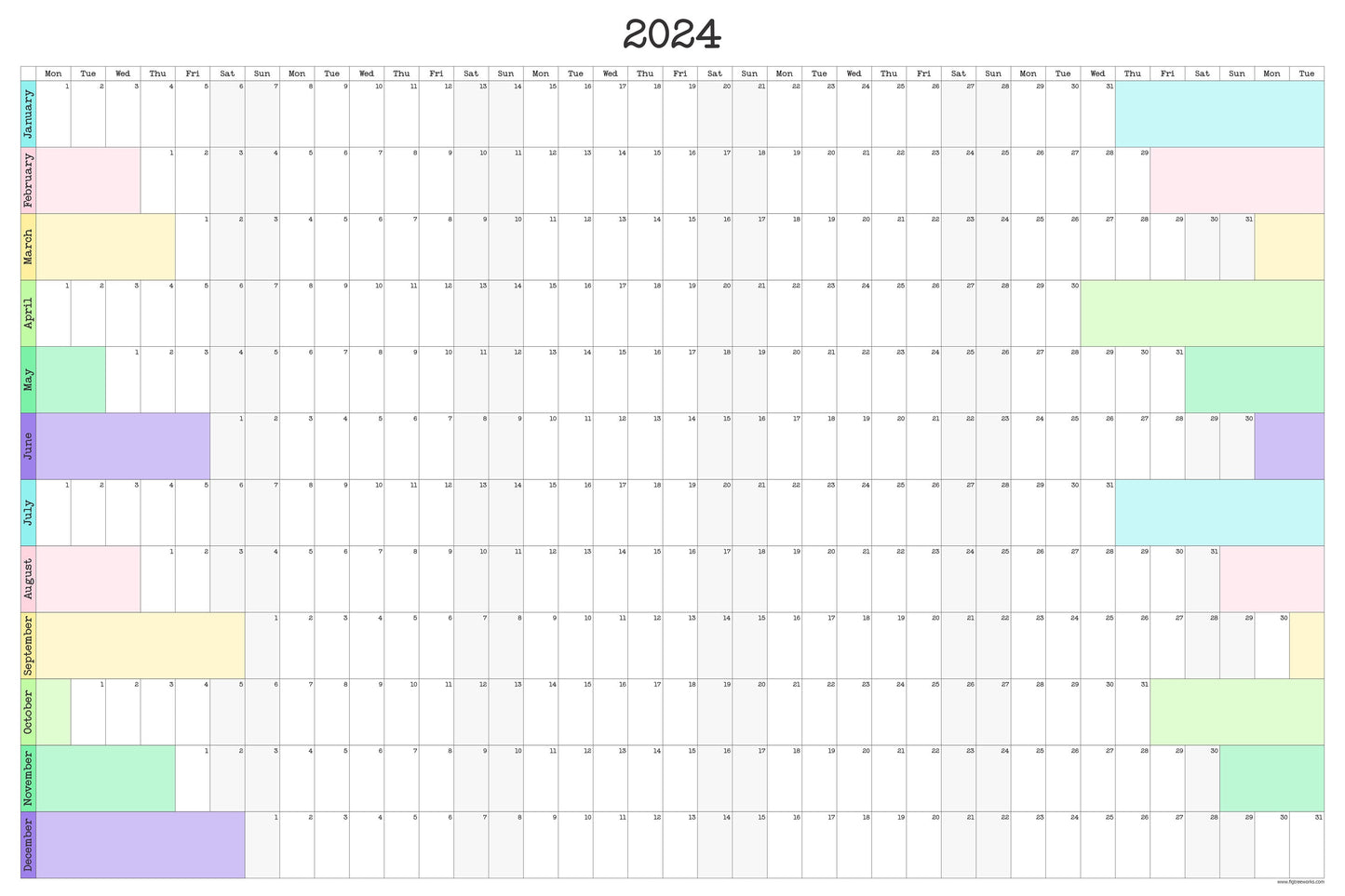 Large Wall Calendar