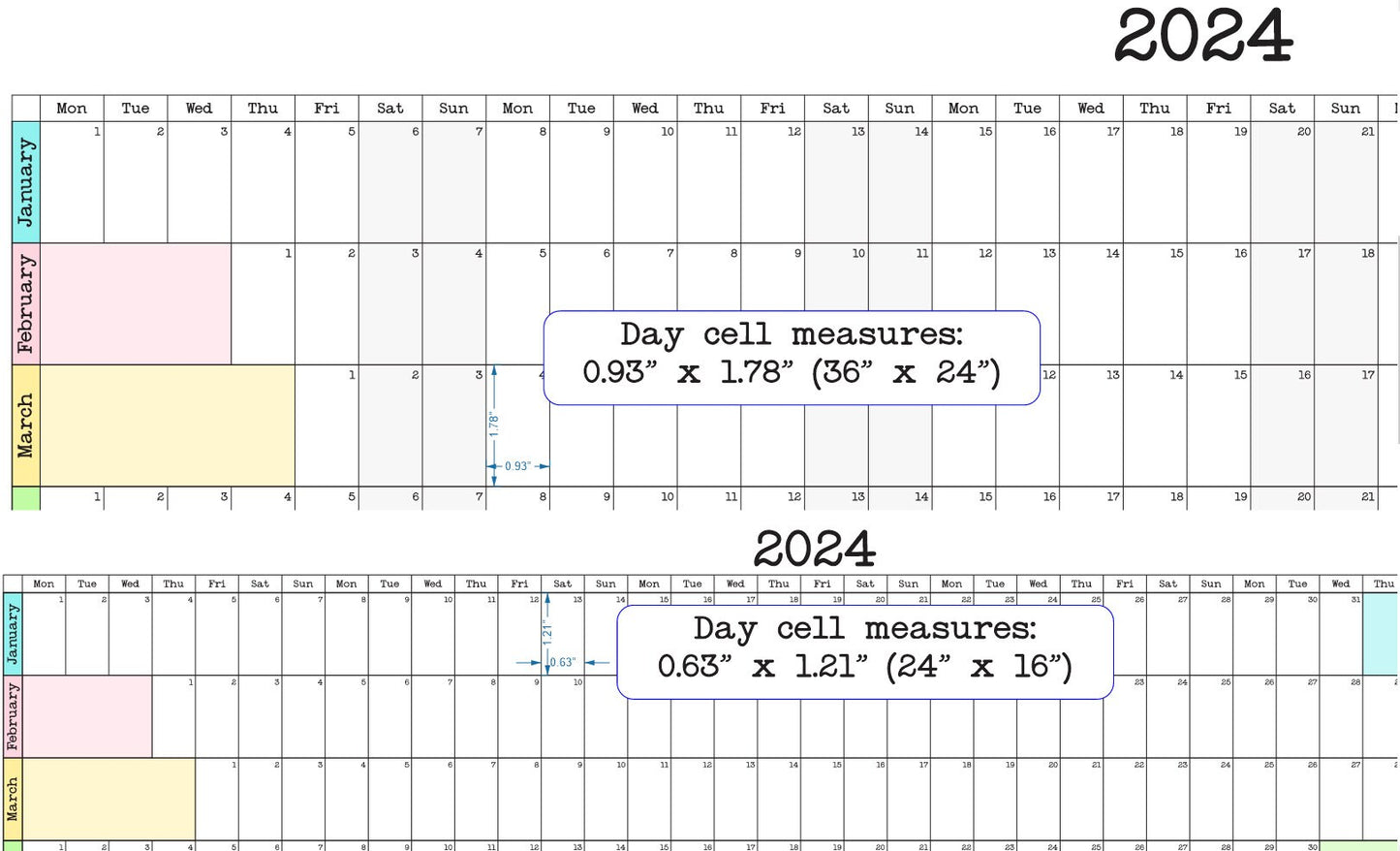 Large Wall Calendar
