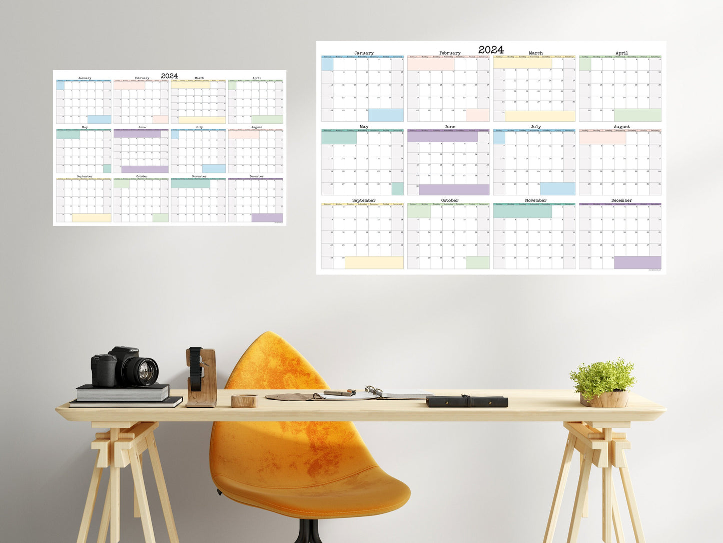 Large Wall Calendar Annual Planner