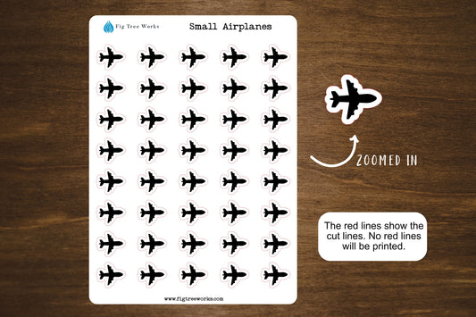 Small Airplane Stickers