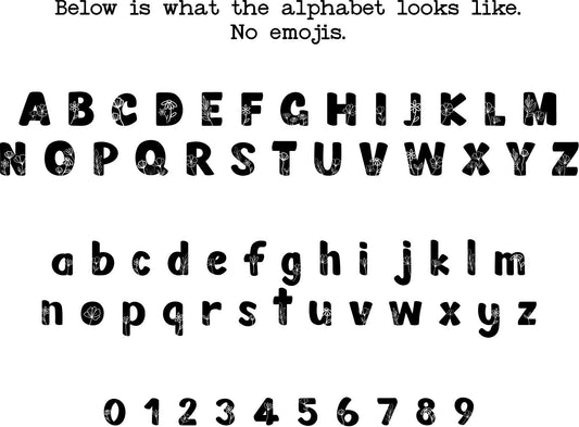 Custom Name Stickers with Flower Design