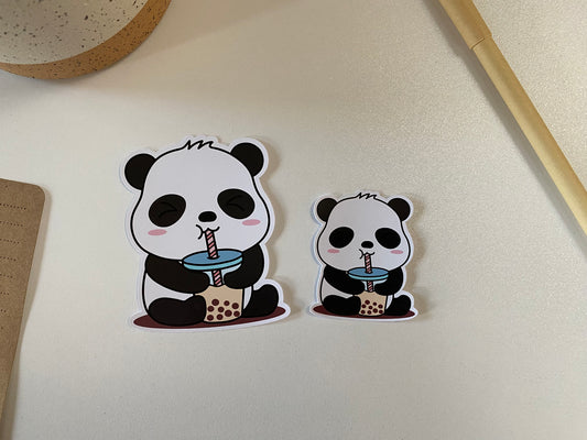 Panda Boba Vinyl Sticker