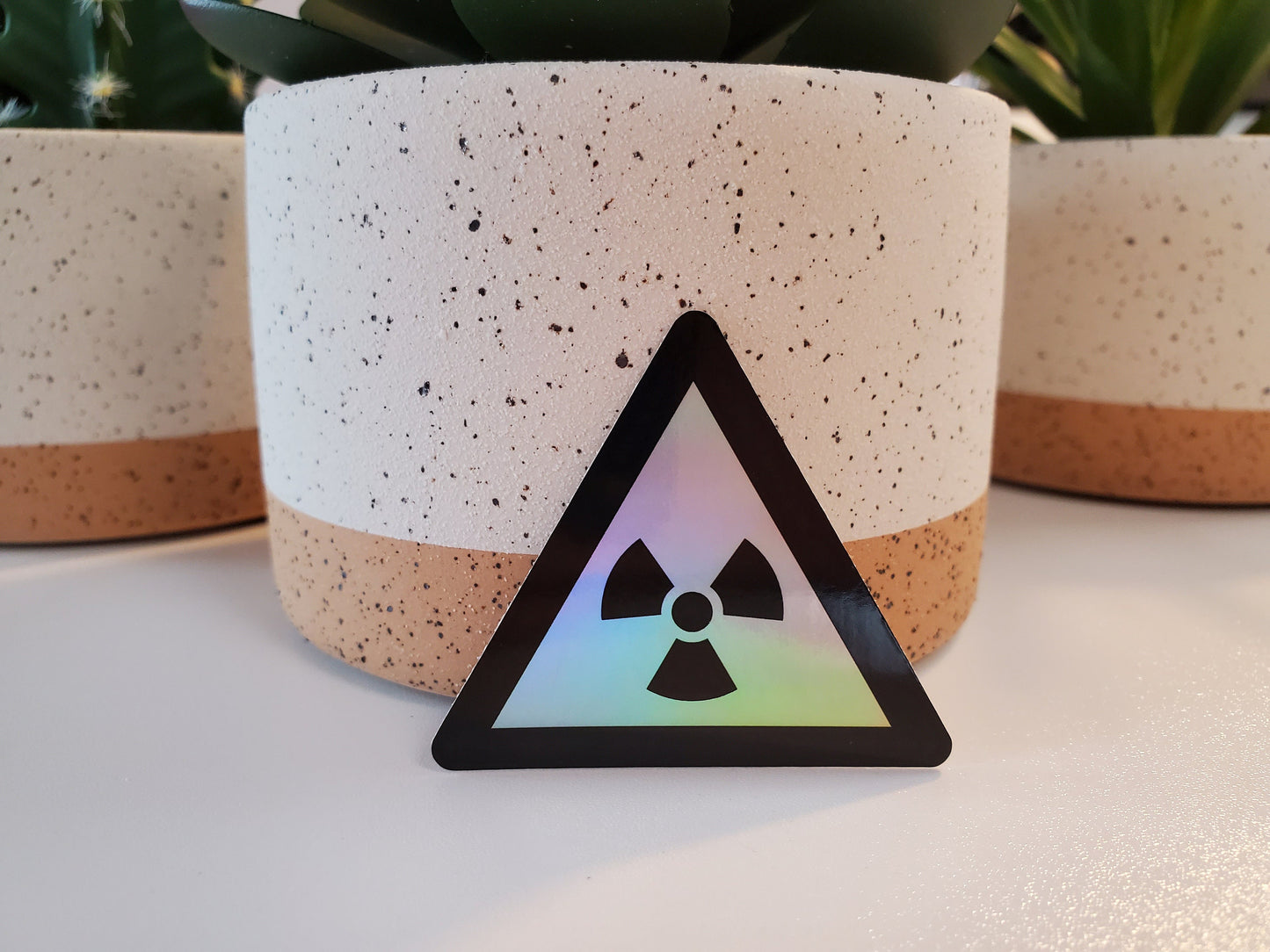Radioactive Warning Holographic Vinyl Sticker