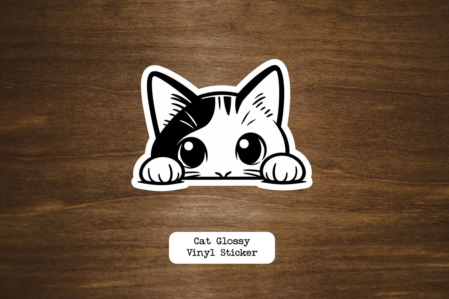 Cat Glossy Vinyl Sticker