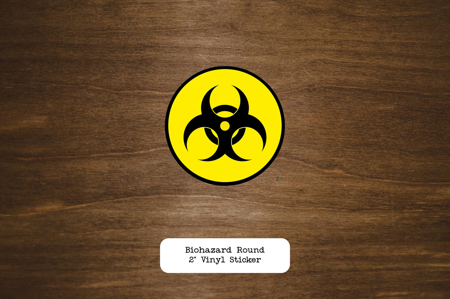 Biohazard Round Vinyl Sticker