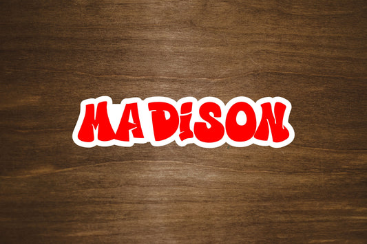 Custom Name Sticker - Graffiti Font