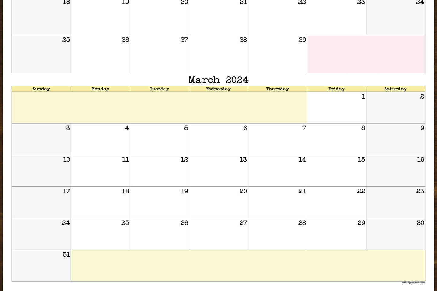Large Quarterly Wall Calendar With Three Months