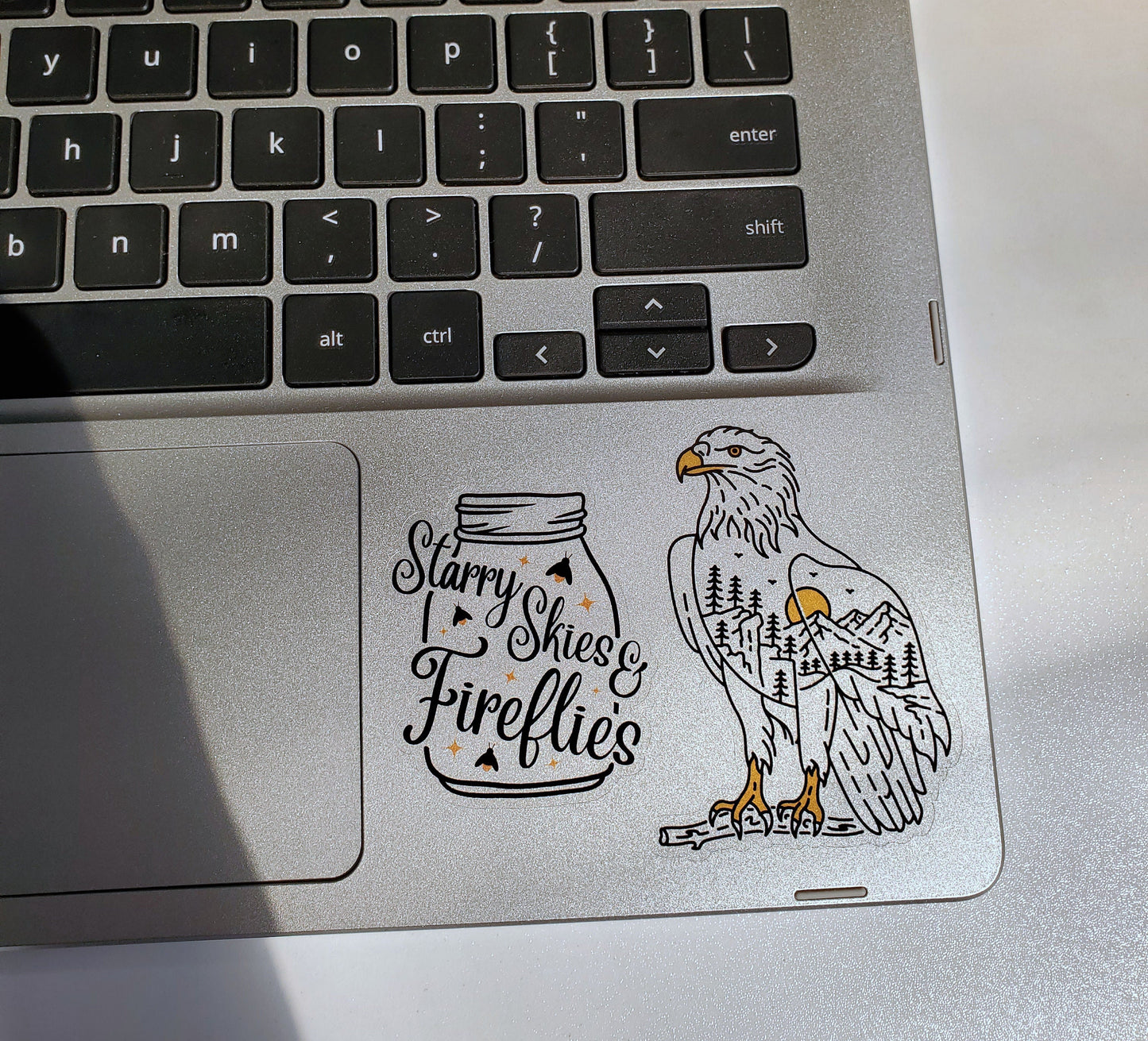 Fireflies Clear Vinyl Sticker