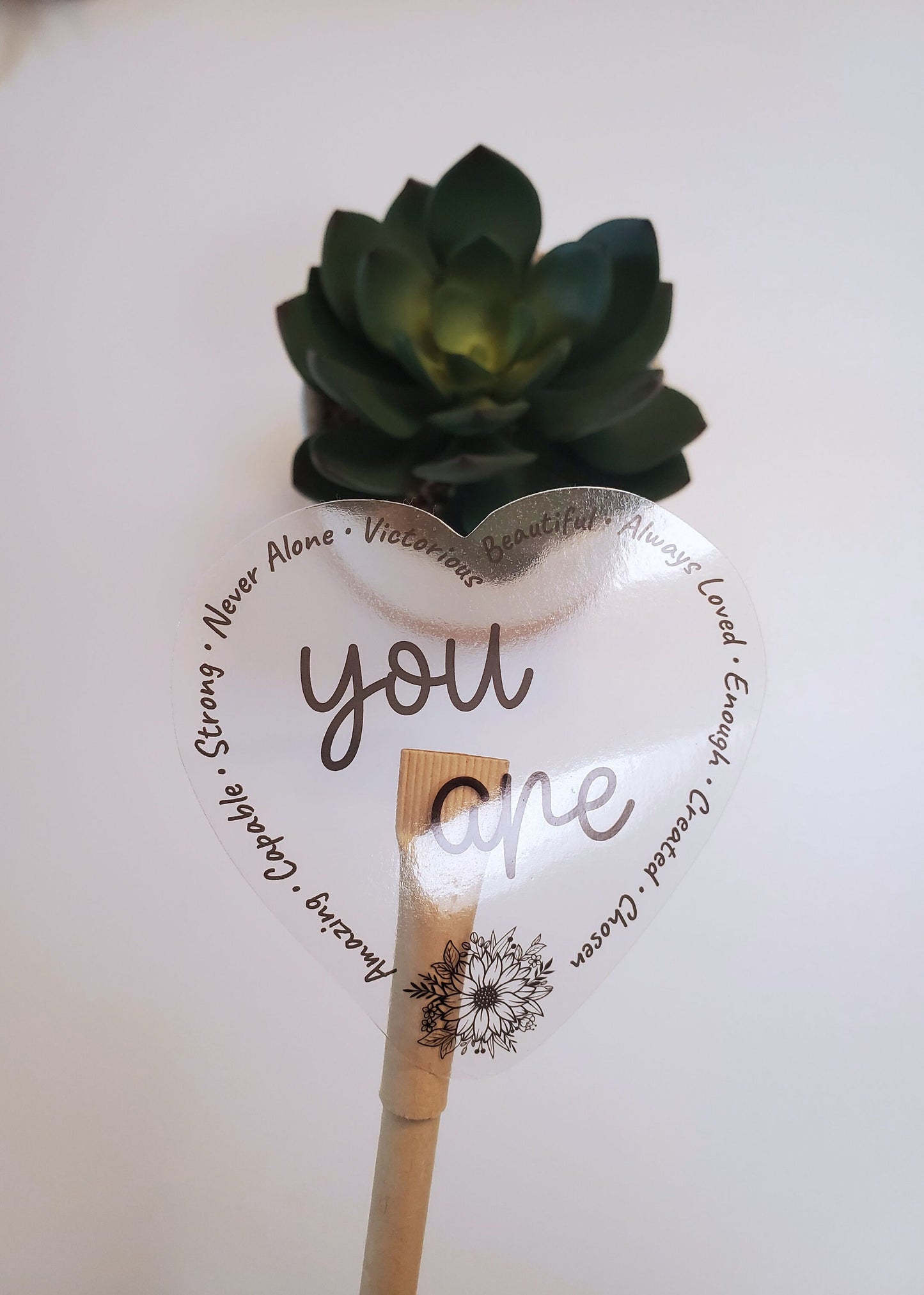You Are Heart Clear Vinyl Sticker
