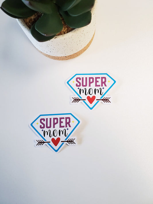 Super Mom Vinyl Sticker