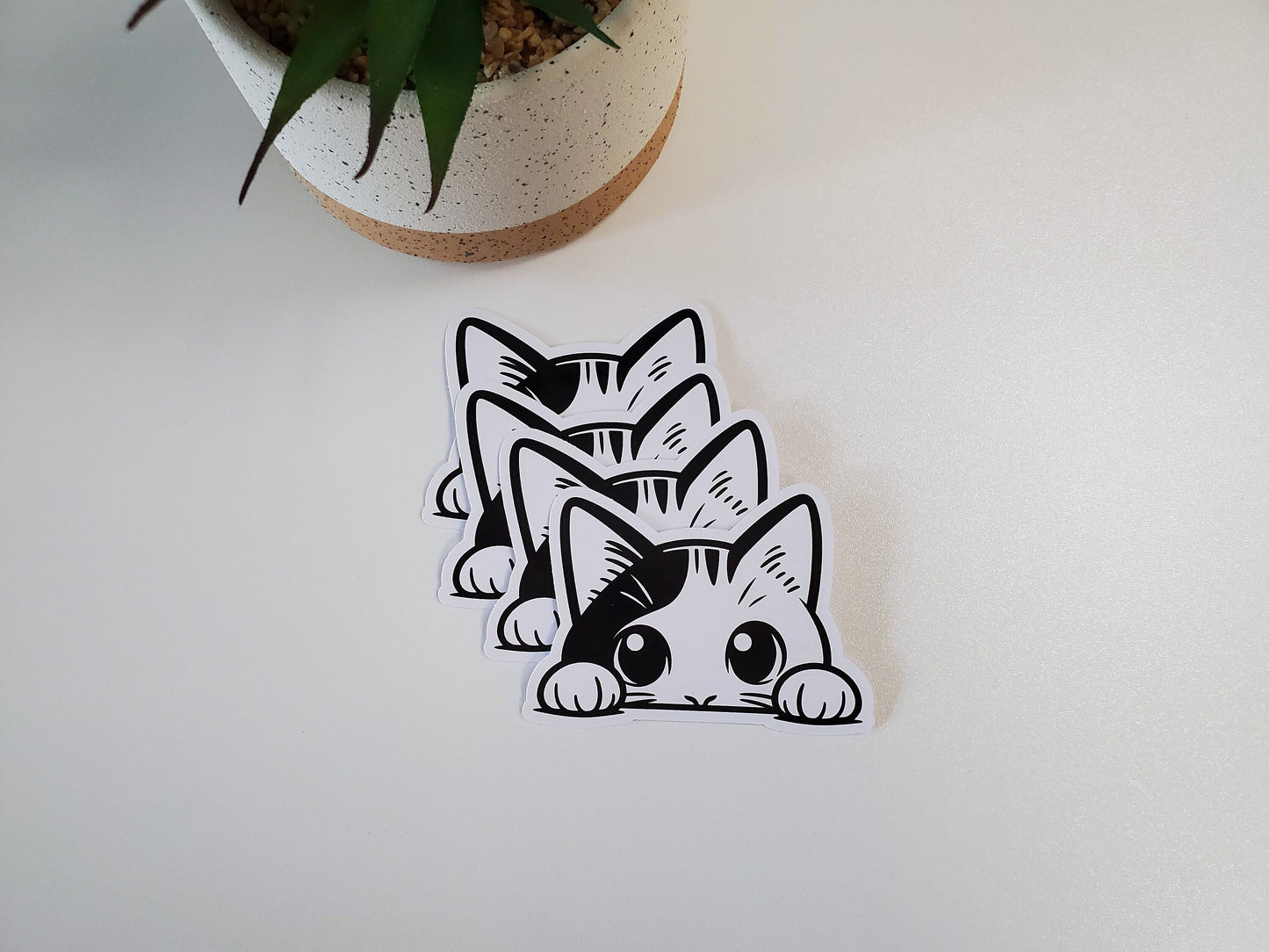 Cat Glossy Vinyl Sticker