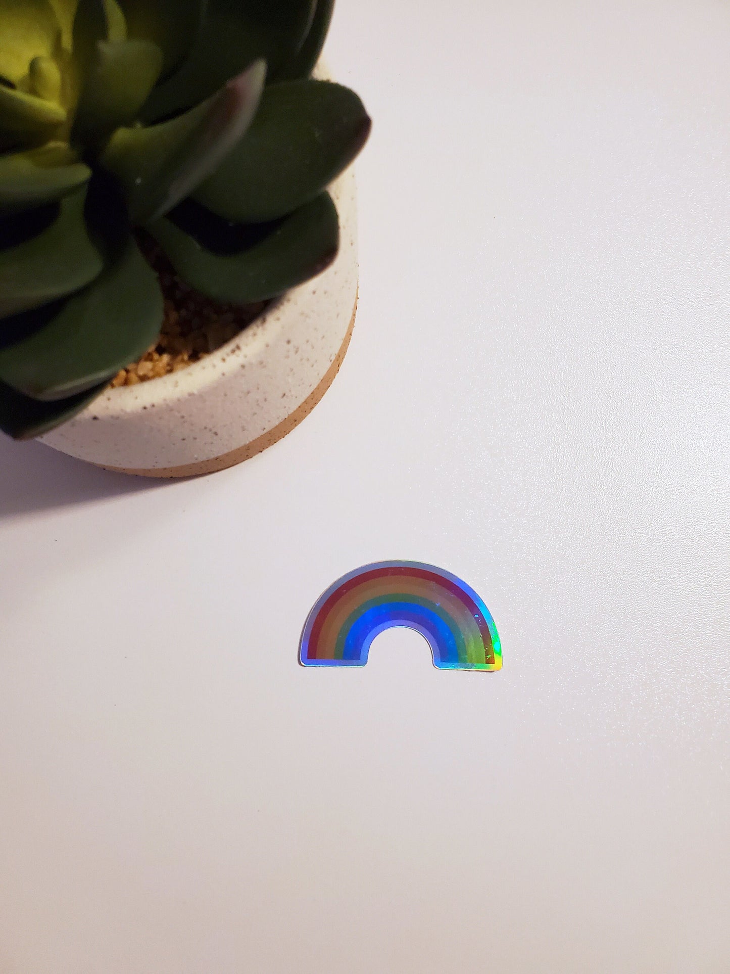 Retro Rainbow Holographic Vinyl Sticker