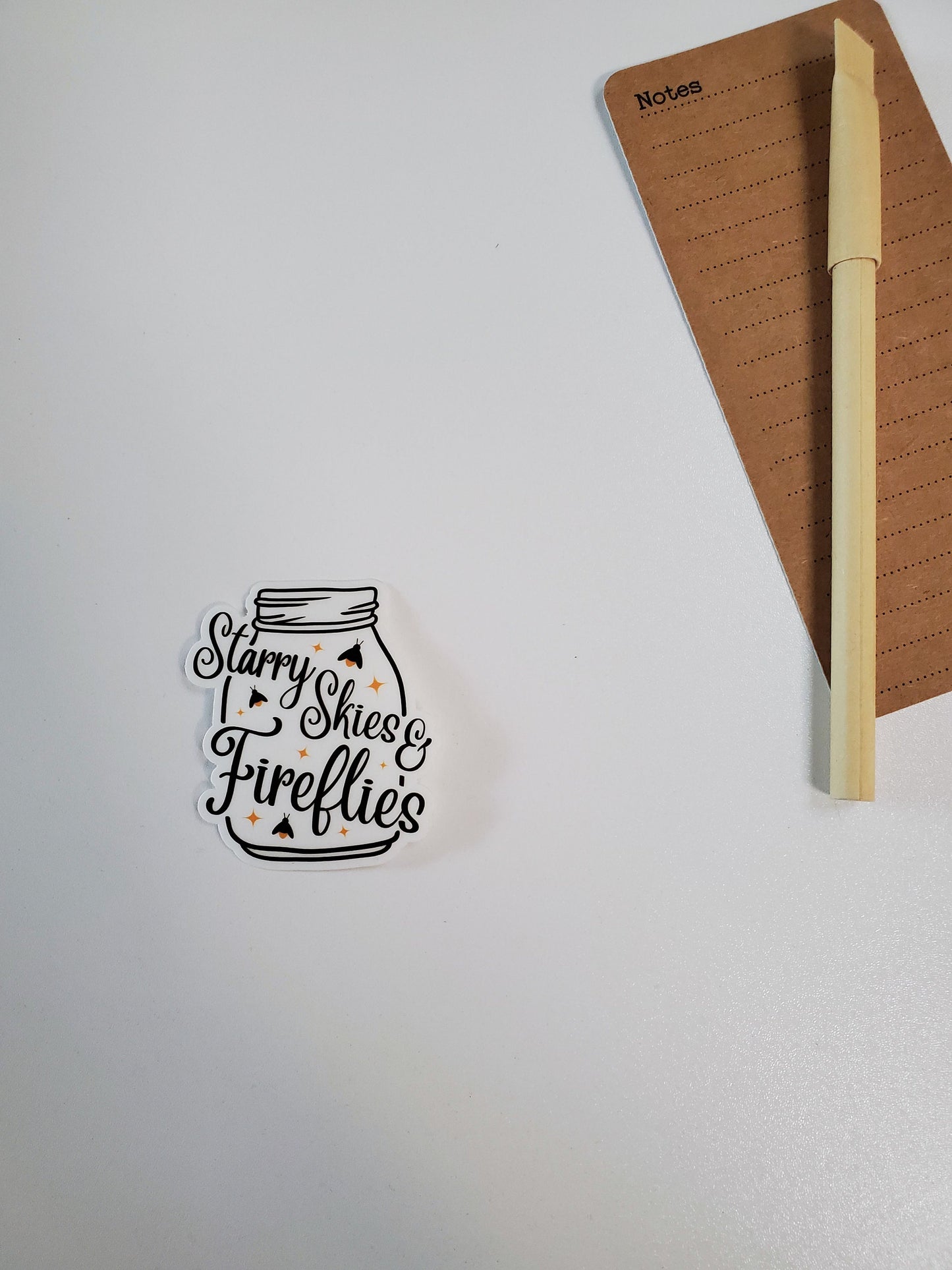 Fireflies Clear Vinyl Sticker