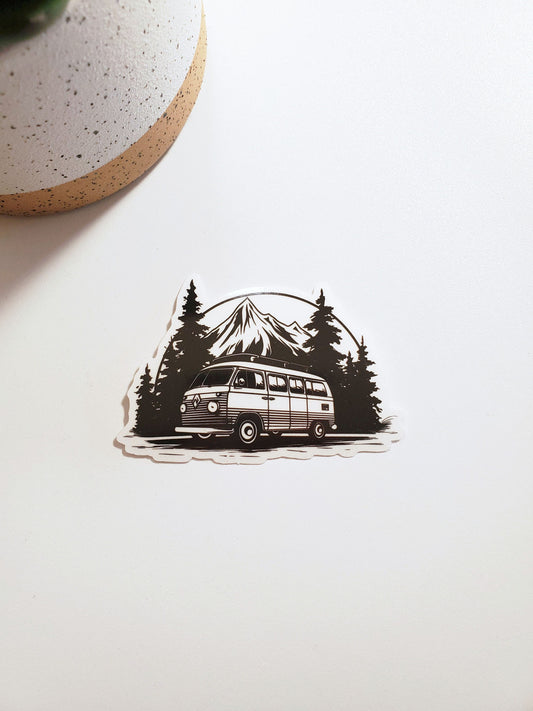 Traveling Clear Vinyl Sticker