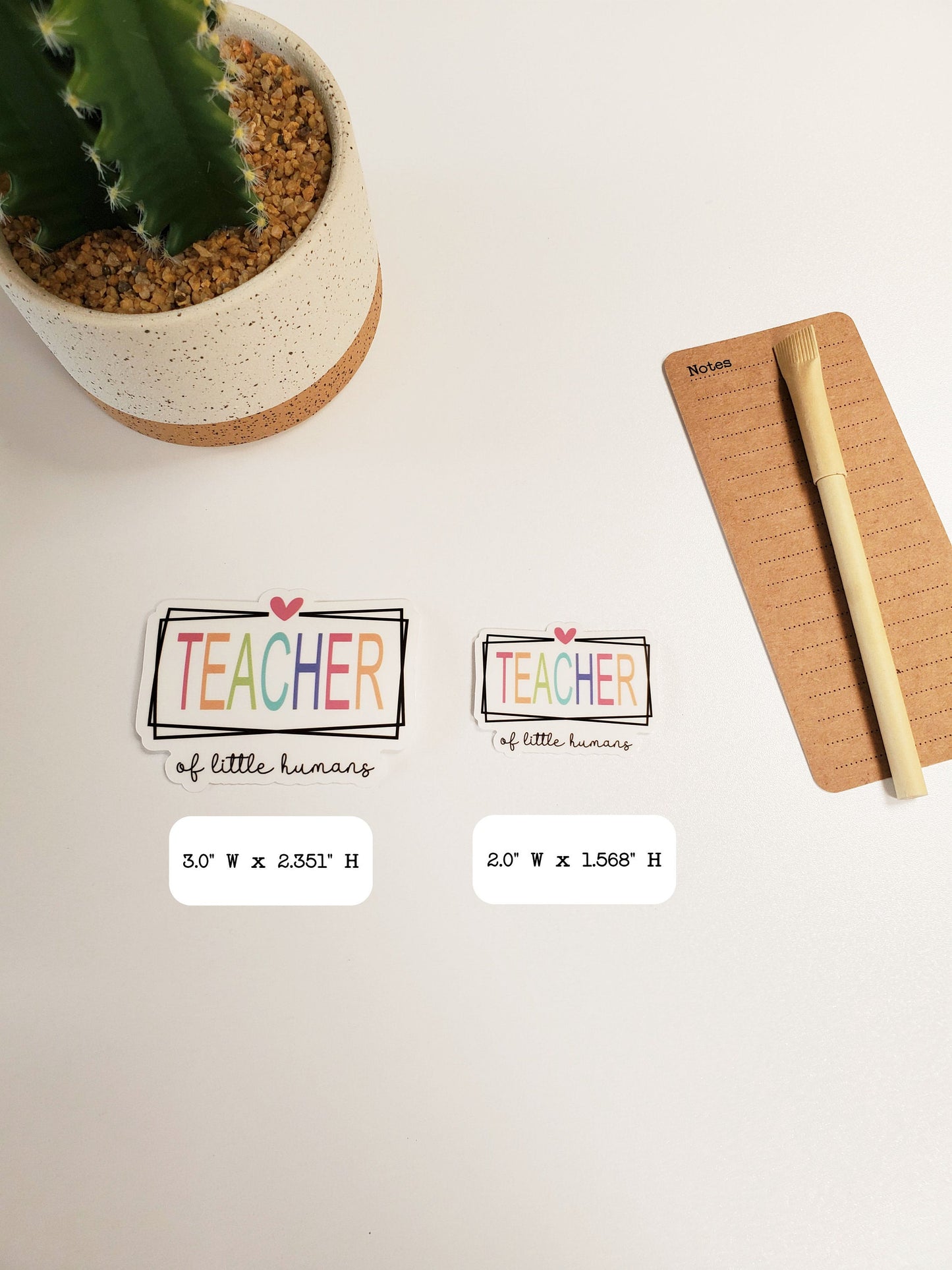 Teacher of Little Humans Clear Vinyl Sticker