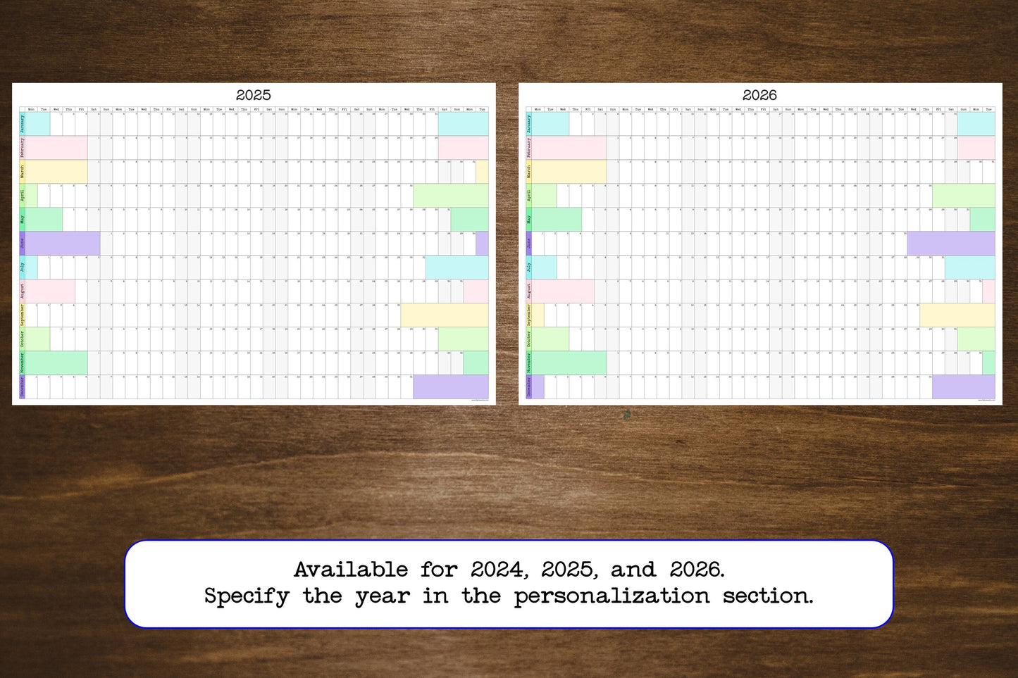 Large Wall Calendar