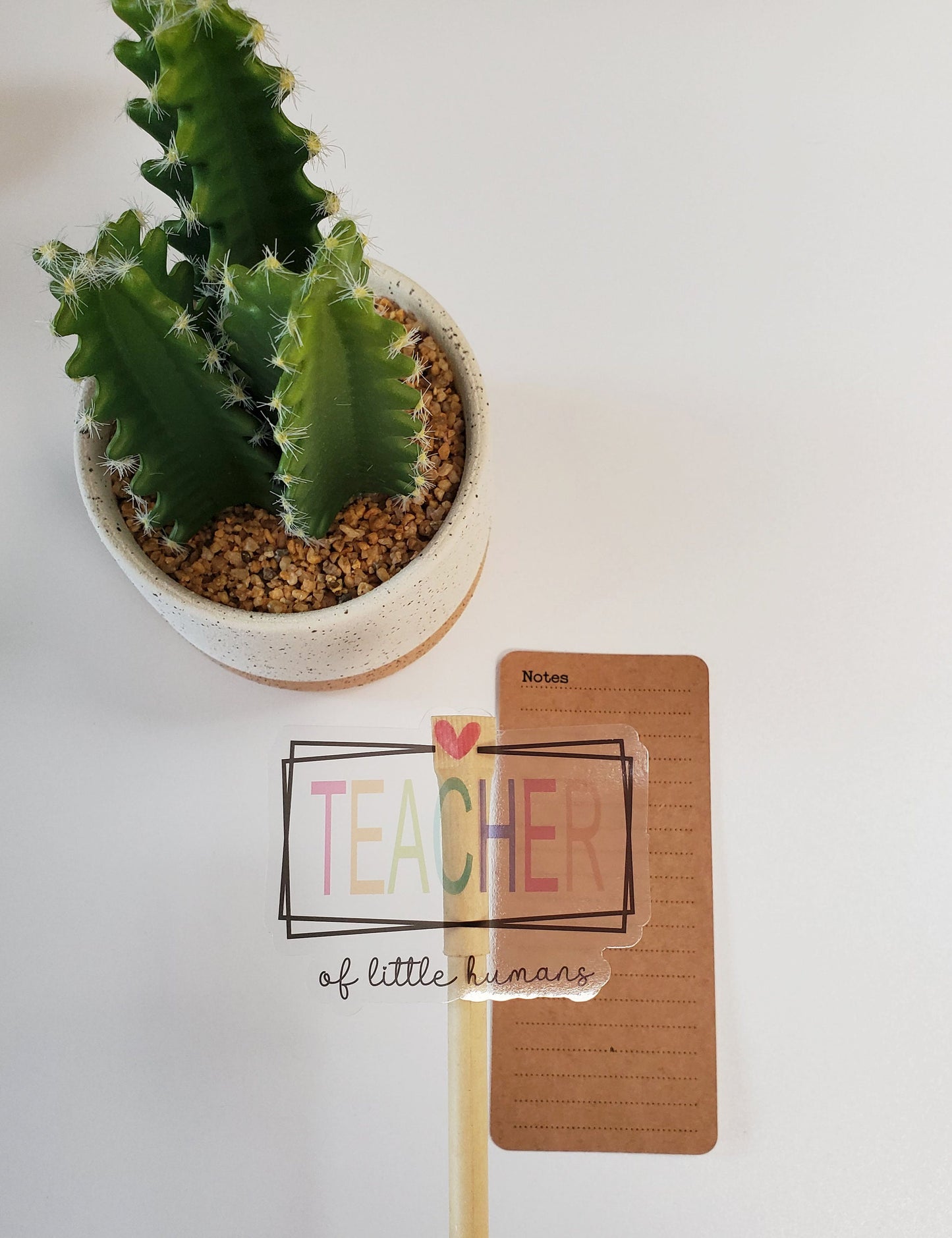 Teacher of Little Humans Clear Vinyl Sticker