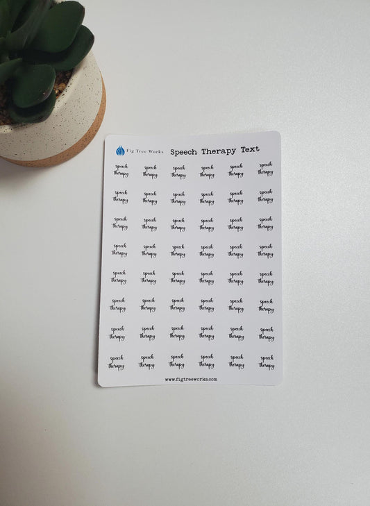 Speech Therapy Stickers | Appointment Reminder Stickers for Calendars, Planners, Agendas | Mini Scripts | Style A