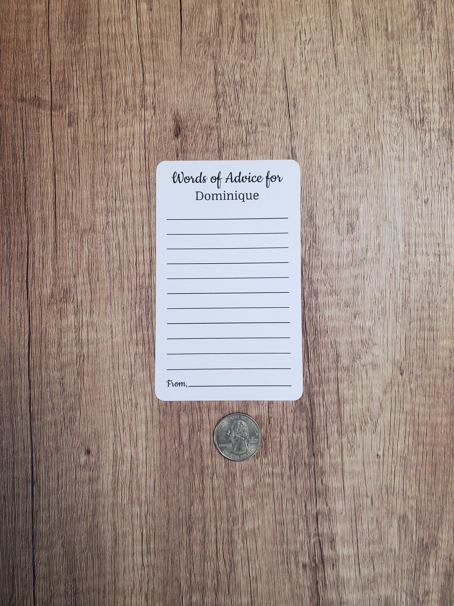 Words of Advice Cards for Birthdays, Graduations, Promotions, Celebrations | 3" x 5" Cards | Printed and Shipped To You