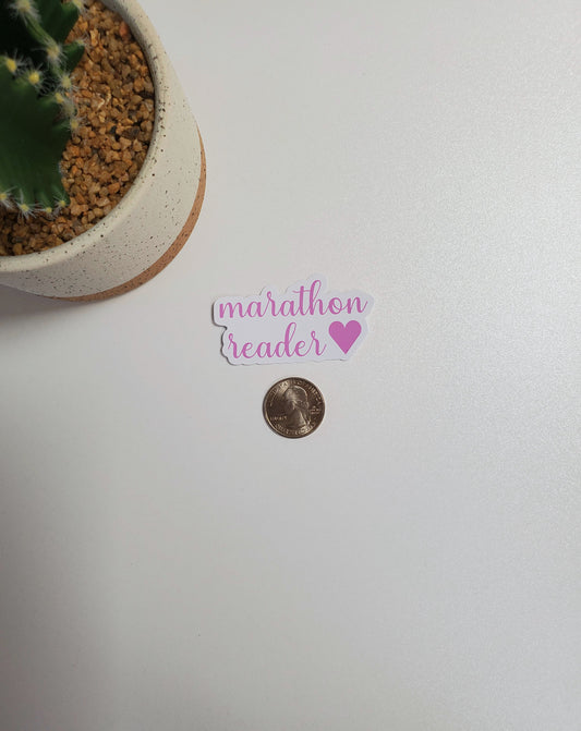 Marathon Reader Text Sticker
